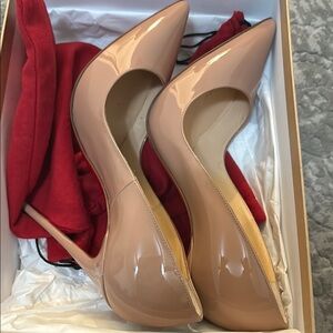 Christian Louboutin Tan Stiletto Heels